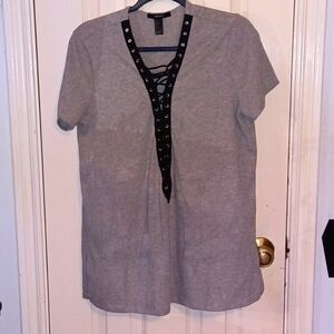 Lace Up Detail shirt